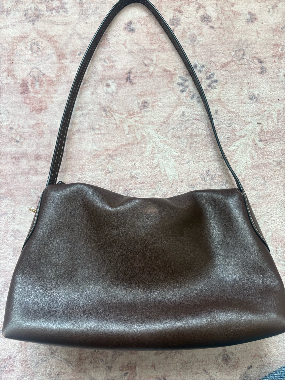 Coach Chocolate Brown Leather Shoulder Bag - Picture 2 of 12